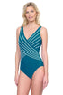 Gottex Embrace V-Neck Surplice One Piece TEAL